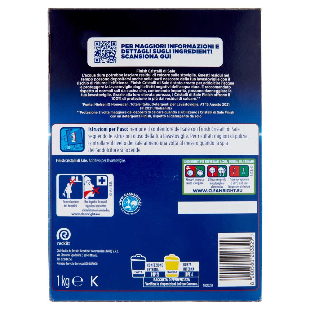 Finish Cristalli di Sale cura lavastoviglie 1000 gr